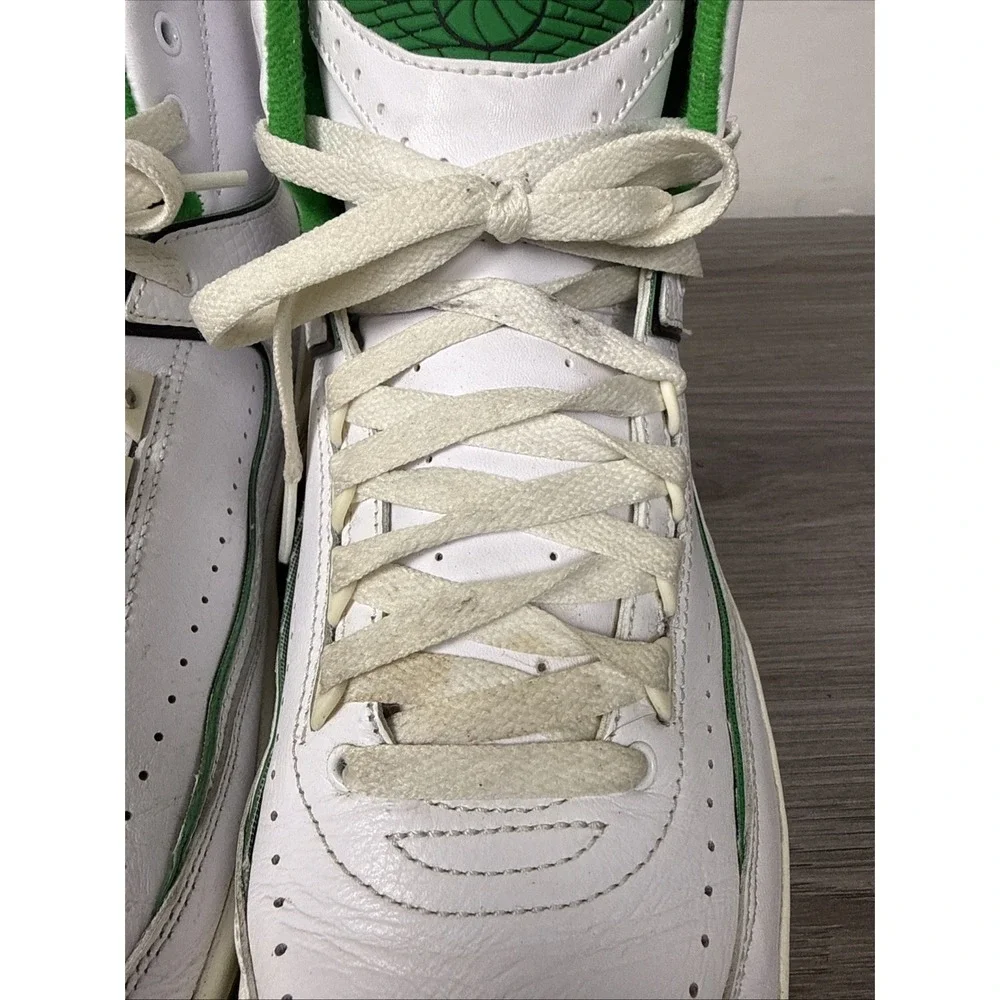 Air Jordan 2 Retro Men's Size 10 'Lucky Green' White DR8884-103